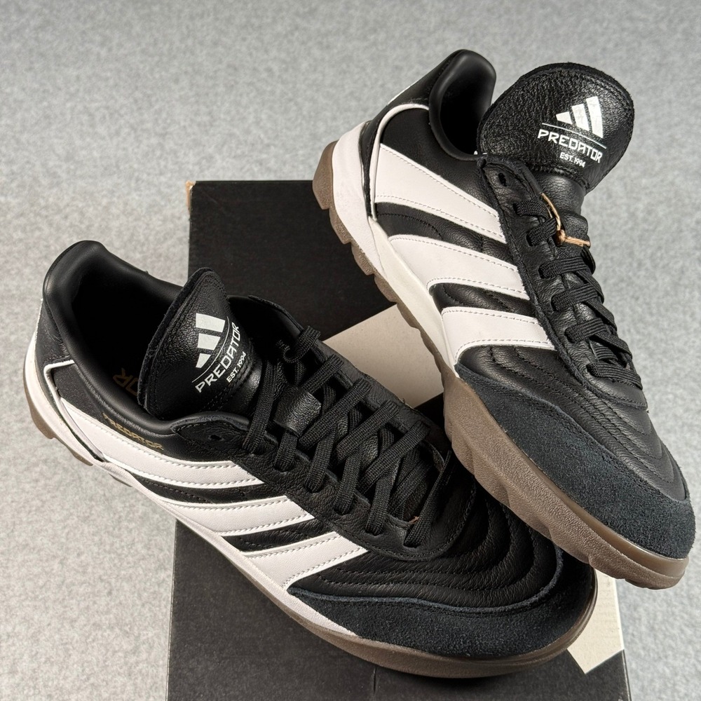 Adidas Predator Turf Trainer Mens 6 Womens 7 IH5075 Black White Gold NIB